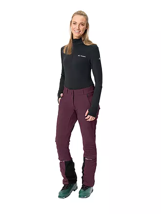 VAUDE | Damen Touren Softshellhose Larice | schwarz