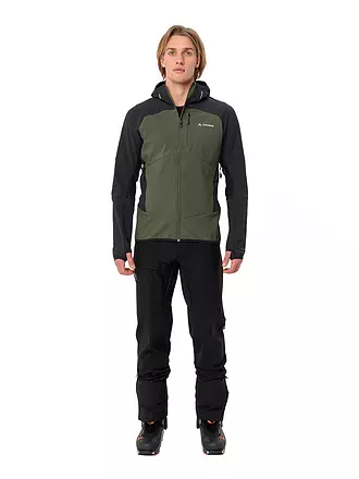 VAUDE | Herren Softshelljacke Larice  Hoodie | dunkelrot