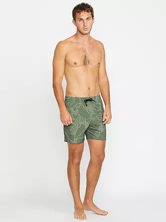 VOLCOM | Herren Badeshort Lido Print Trunk 16 | grau