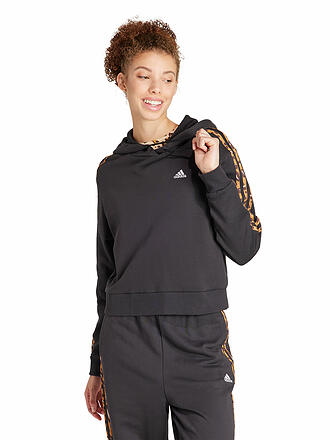 ADIDAS | Damen Hoodie Essentials 3-Streifen Animal Print Relaxed 