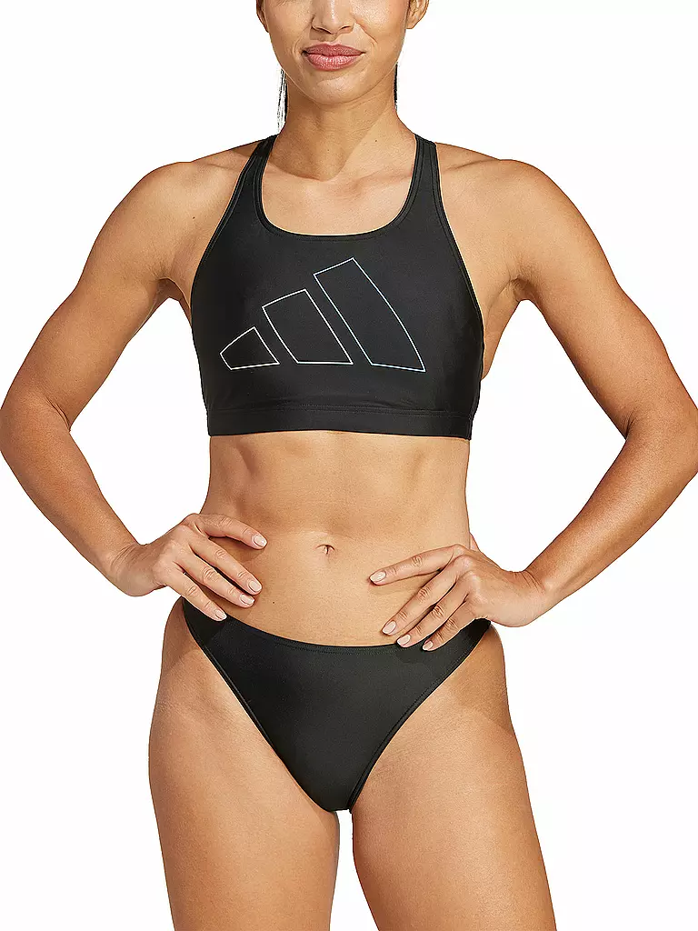 ADIDAS | Damen Bikini Big Bars | schwarz