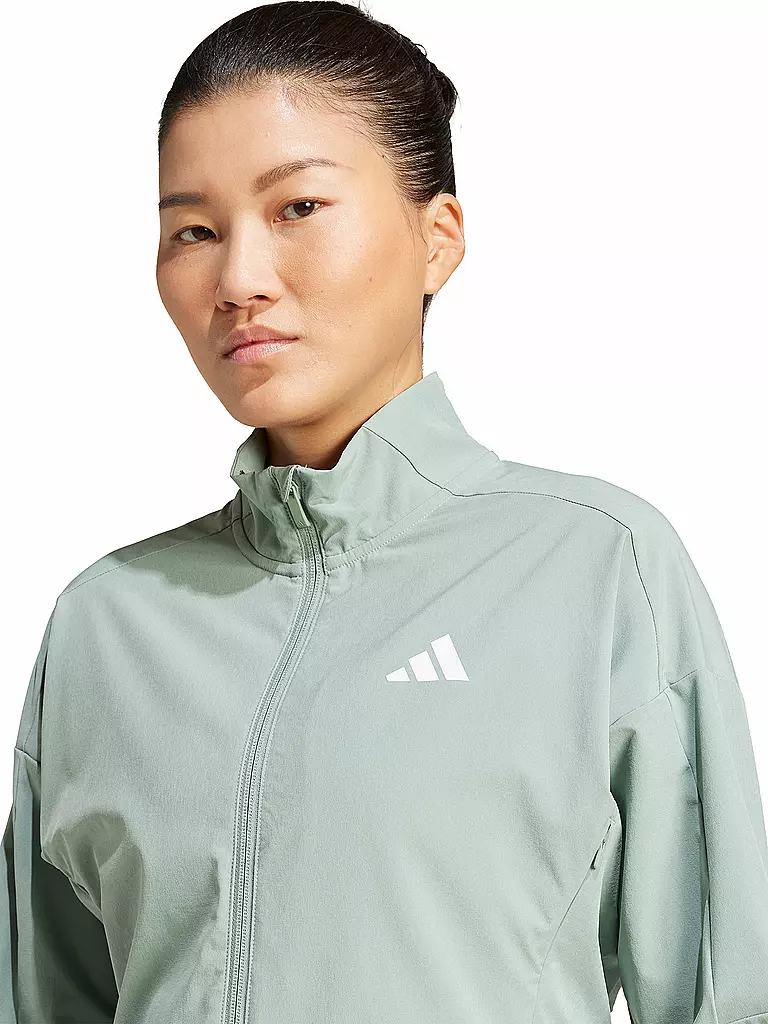 ADIDAS | Damen Fitnessjacke D4T WVN Cover | hellgrün