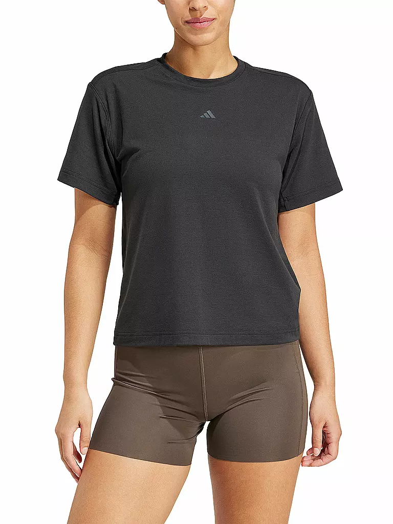 ADIDAS | Damen Fitnessshirt Power Back-Cutout 3-Streifen  | schwarz