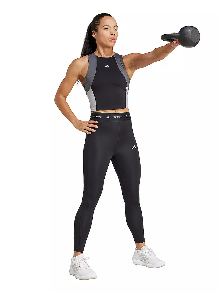 ADIDAS | Damen Fitnesstank Crop | schwarz