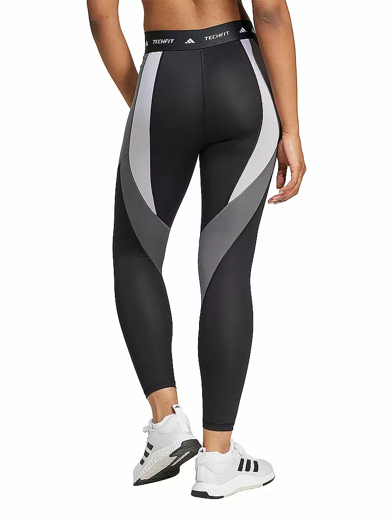 ADIDAS | Damen Fitnesstight TECHFIT Colorblock 7/8 | schwarz