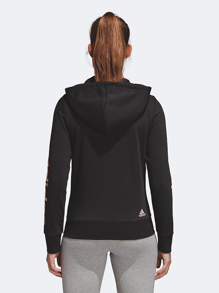 ADIDAS Damen Kapuzenjacke Essential Linear schwarz | S