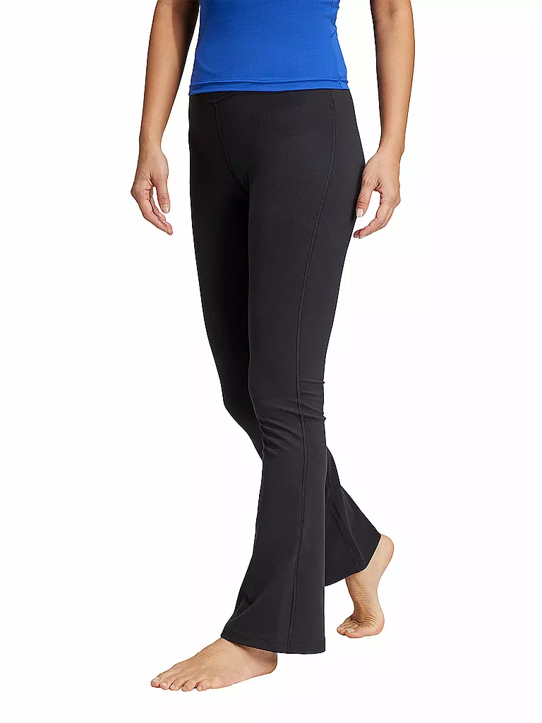 ADIDAS | Damen Yogahose Flared | schwarz