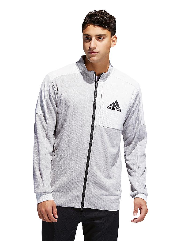 ADIDAS Herren Fitness-Jacke Team Issue grau | S