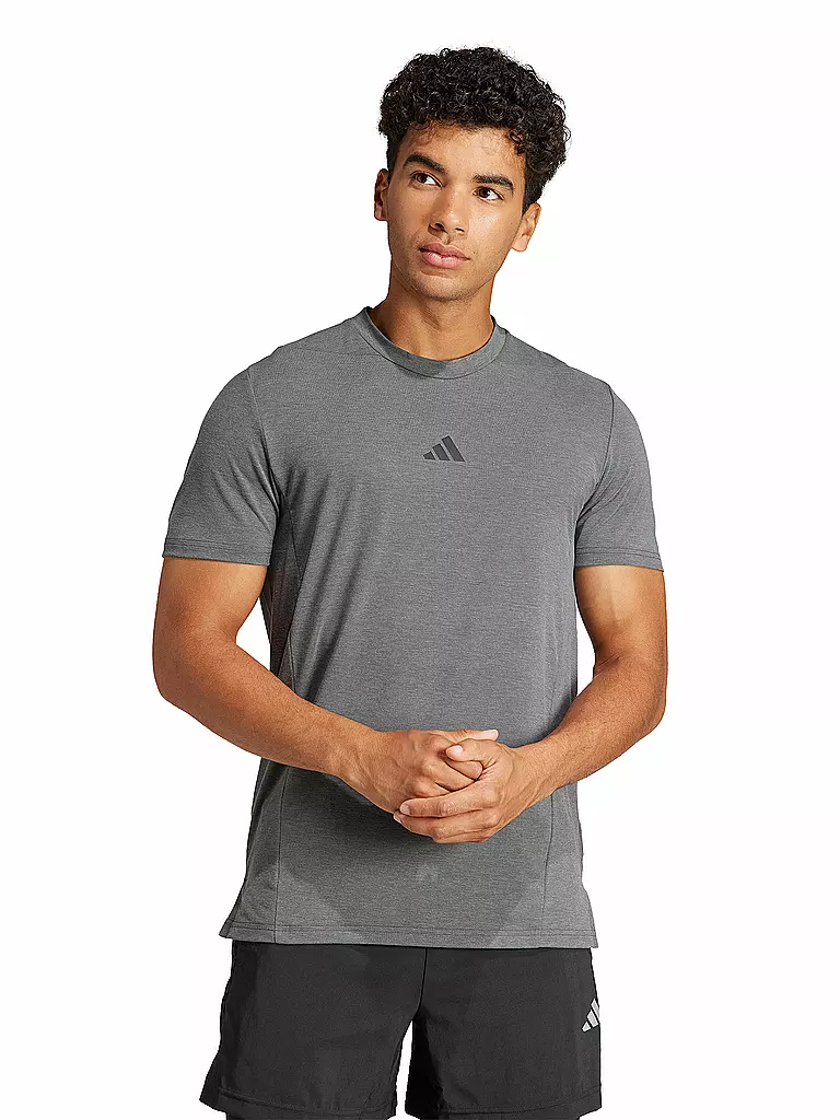 ADIDAS | Herren Fitnessshirt D4T | hellgrau