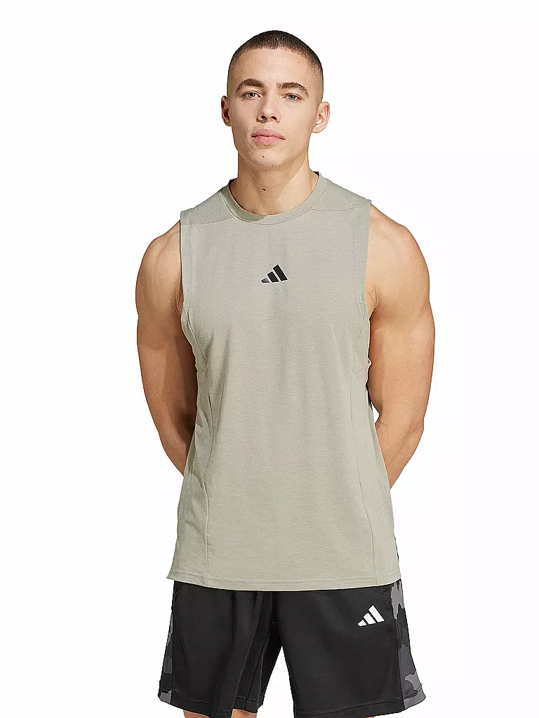 ADIDAS | Herren Fitnesstank Designed for Training Workout | camel