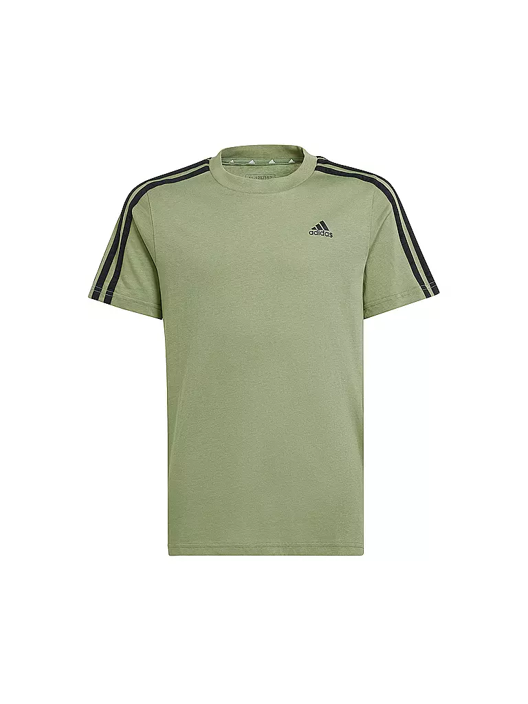 ADIDAS | Kinder T-Shirt Essentials 3-Streifen  | olive