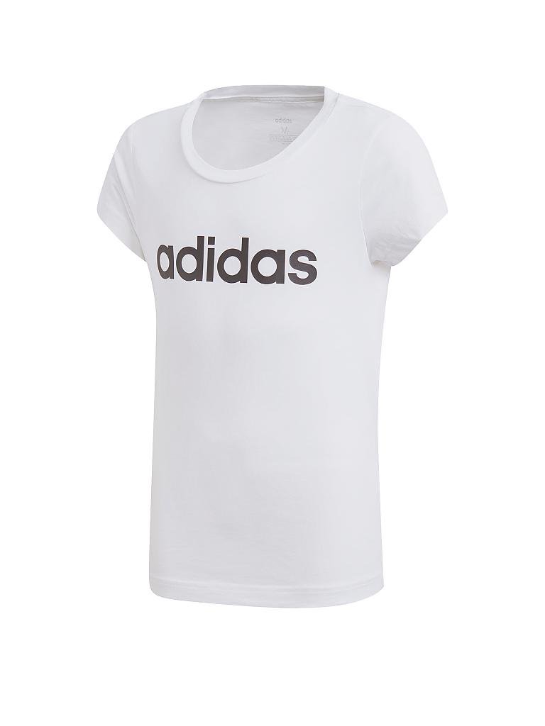 Adidas Madchen Shirt Essentials Linear Weiss 110