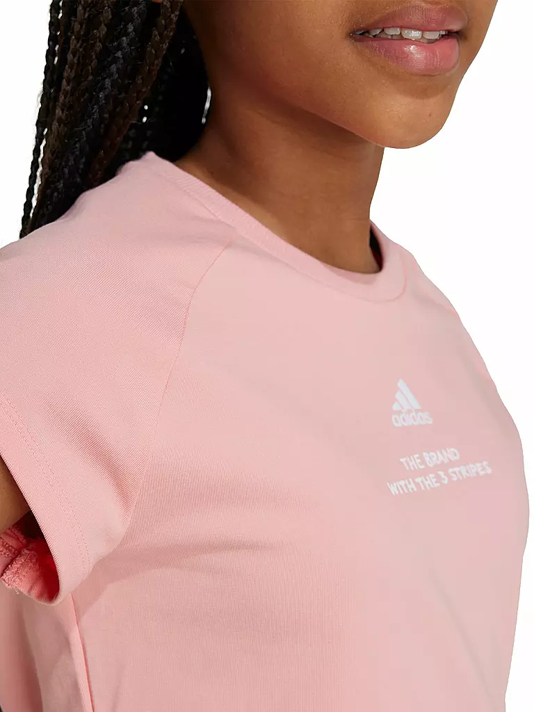 ADIDAS | Mädchen T-Shirt Street Jam Cropped | rosa