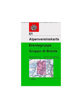 ALPENVEREIN | AV 51 Alpenvereinskarte WEG Brentagruppe