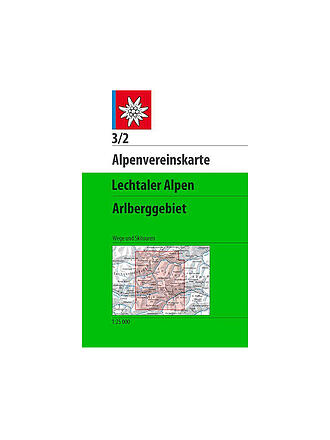 ALPENVEREIN | Wanderkarte Lechtaler Alpen - Arlberggebiet Maßstab 1:25.000