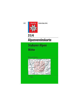 ALPENVEREIN | Wanderkarte Stubaier Alpen - Mitte Maßstab 1:25.000