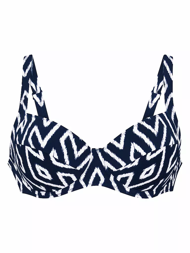 ANITA | Damen Bikinioberteil Tribal Monotones | dunkelblau