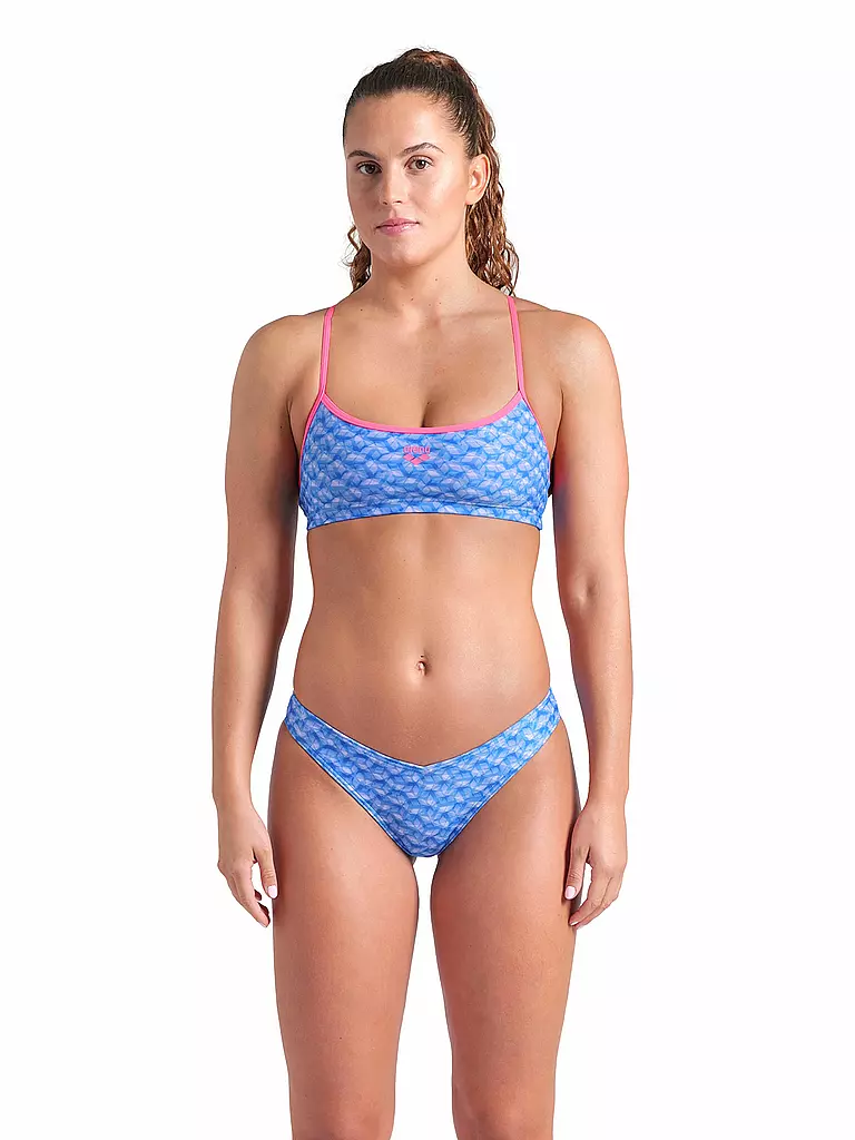 ARENA | Damen Bikini Monogram | blau