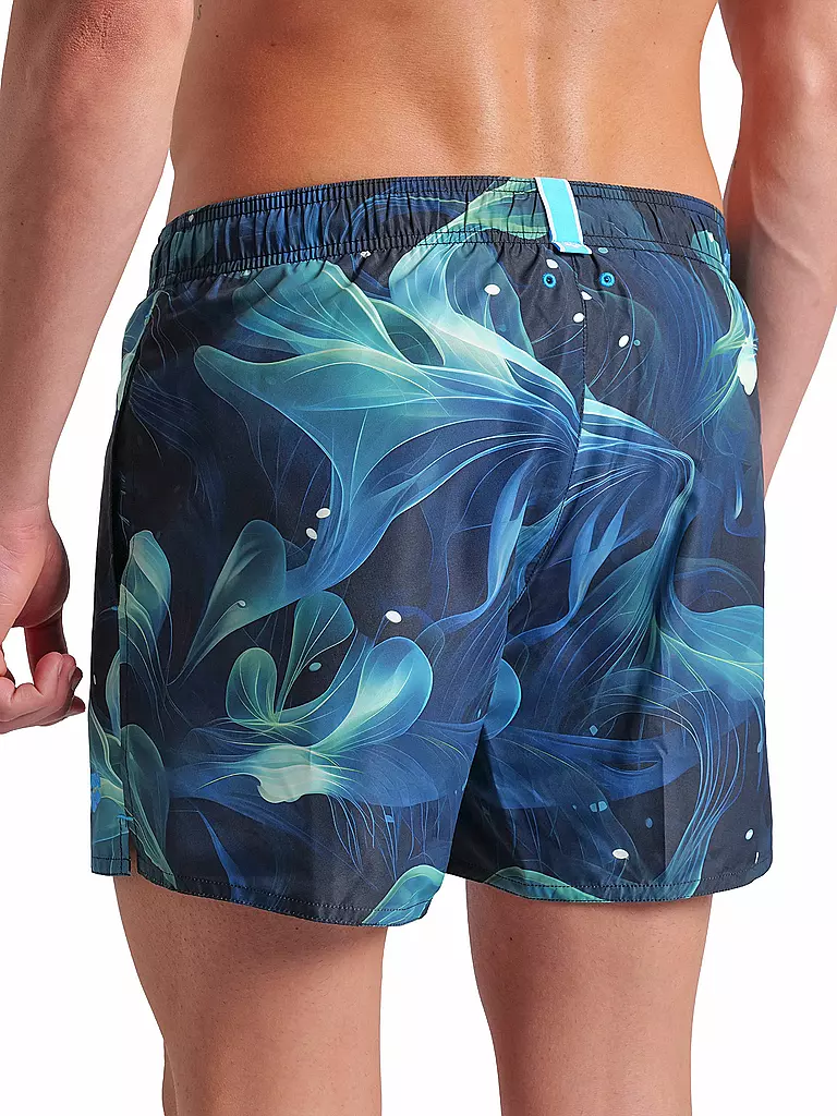 ARENA | Herren Badeshort Water Print Allover Multiprints | dunkelgrün