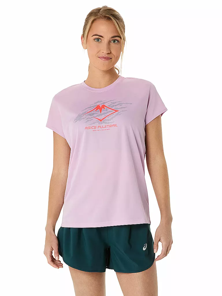 ASICS | Damen Laufshirt Fujitrail Logo SS Top | rosa