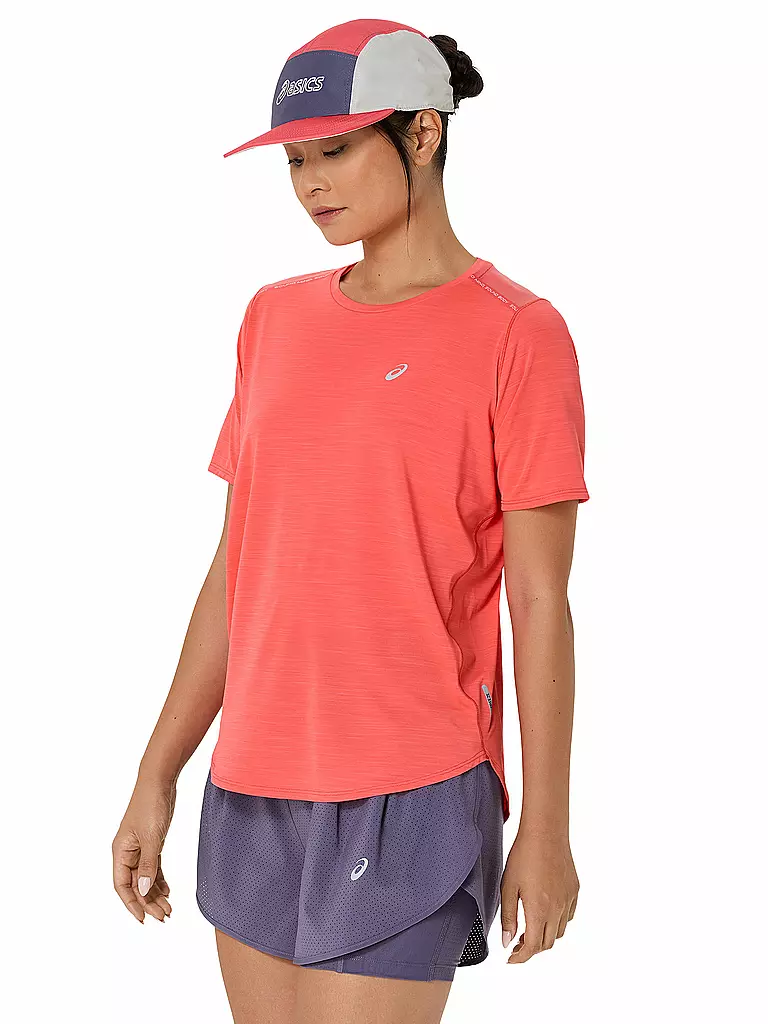 ASICS | Damen Laufshirt Road SS Top | koralle