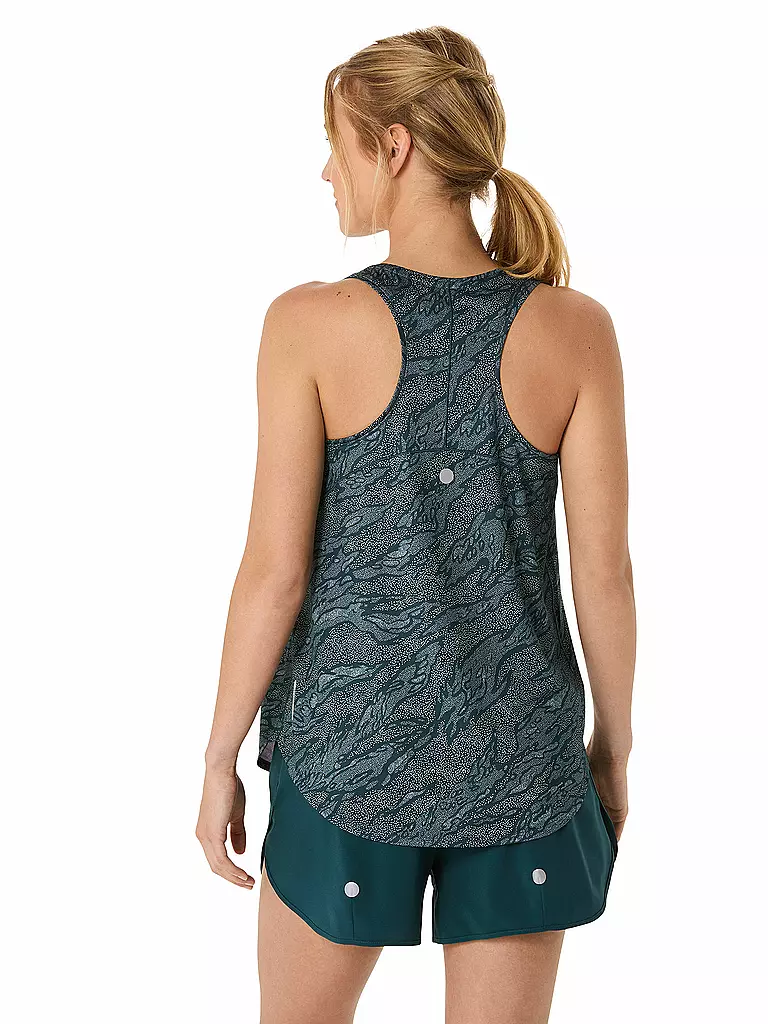 ASICS | Damen Lauftank Road All Over Print | petrol