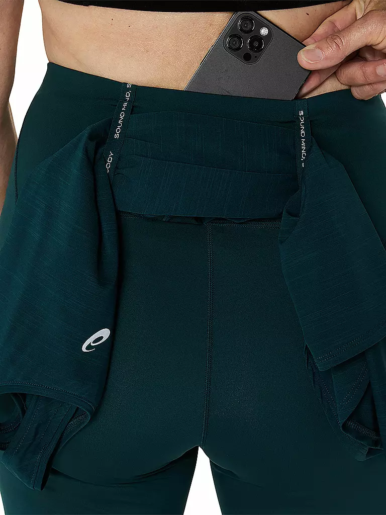 ASICS | Damen Lauftight Road High Waist | dunkelgrün