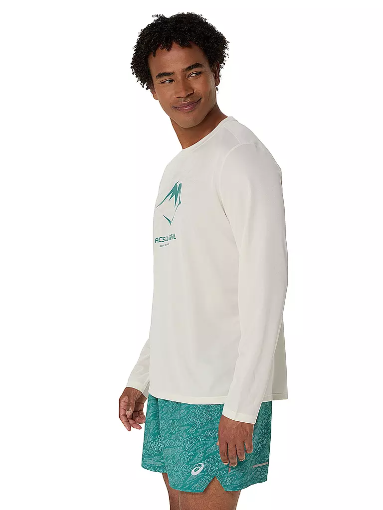 ASICS | Herren Laufshirt Fujitrail Logo LS Top | weiss