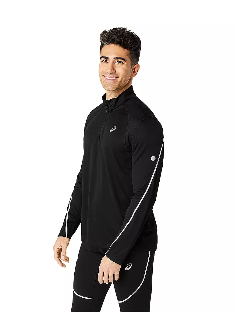 ASICS | Herren Laufshirt Road Lite-Show 1/2 Zip | schwarz