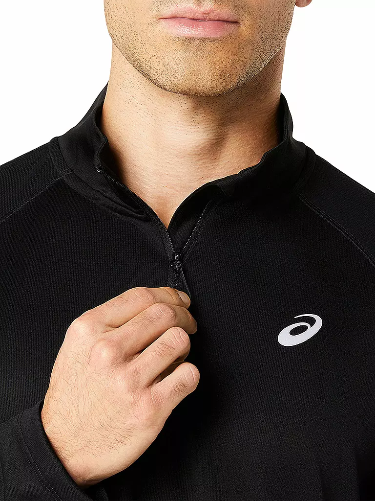 ASICS | Herren Laufshirt Road Lite-Show 1/2 Zip | schwarz