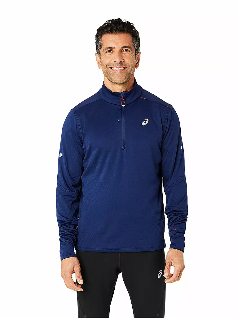 ASICS | Herren Laufshirt Road Winter 1/2 Zip | blau