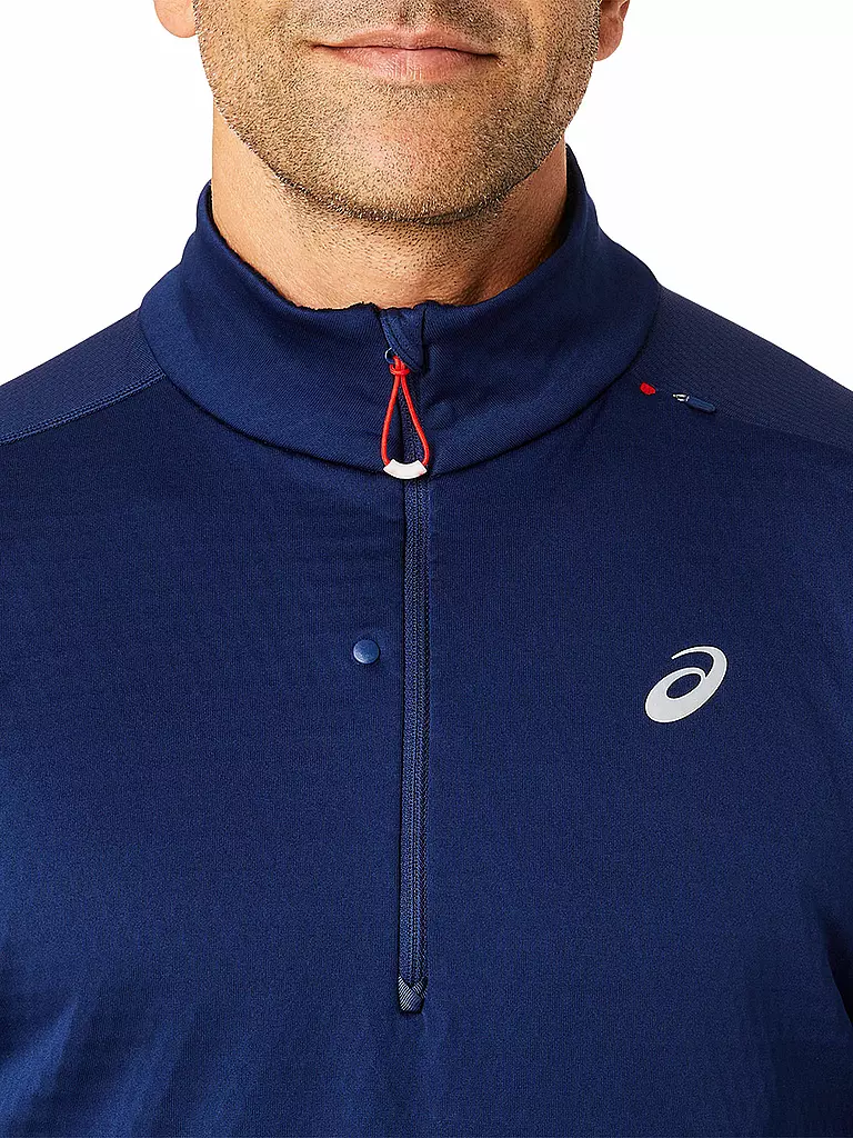 ASICS | Herren Laufshirt Road Winter 1/2 Zip | blau