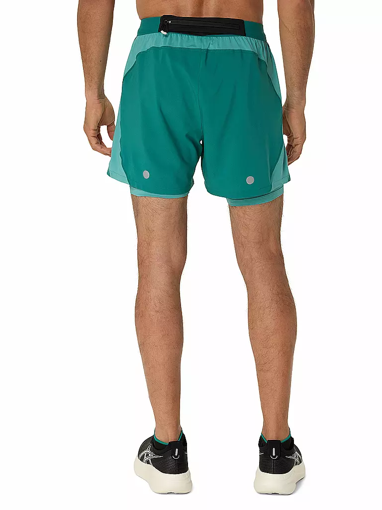 ASICS | Herren Laufshort Road 2in1 5in | petrol