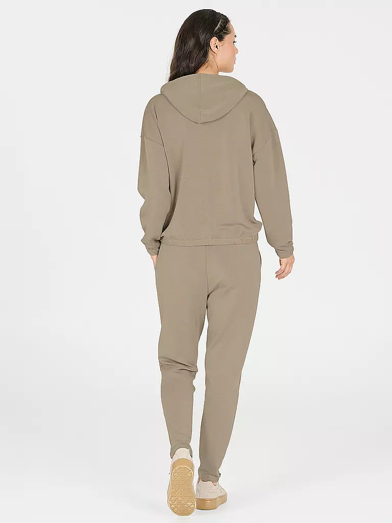 ATHLECIA | Damen Fitnesshoodie Namier | camel