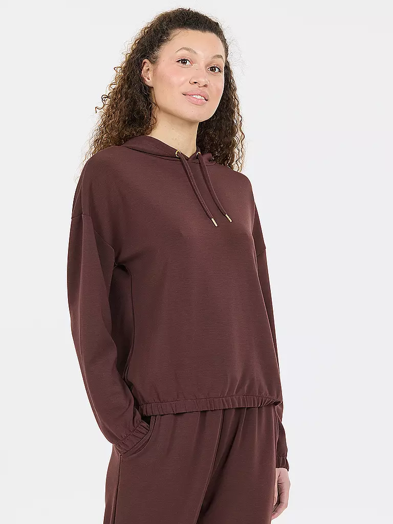 ATHLECIA | Damen Fitnesshoodie Namier | camel