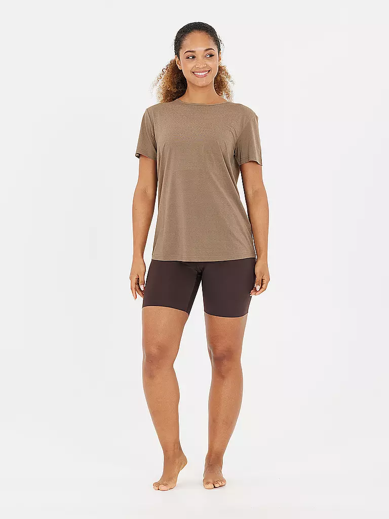 ATHLECIA | Damen Fitnessshirt Lizzy | braun