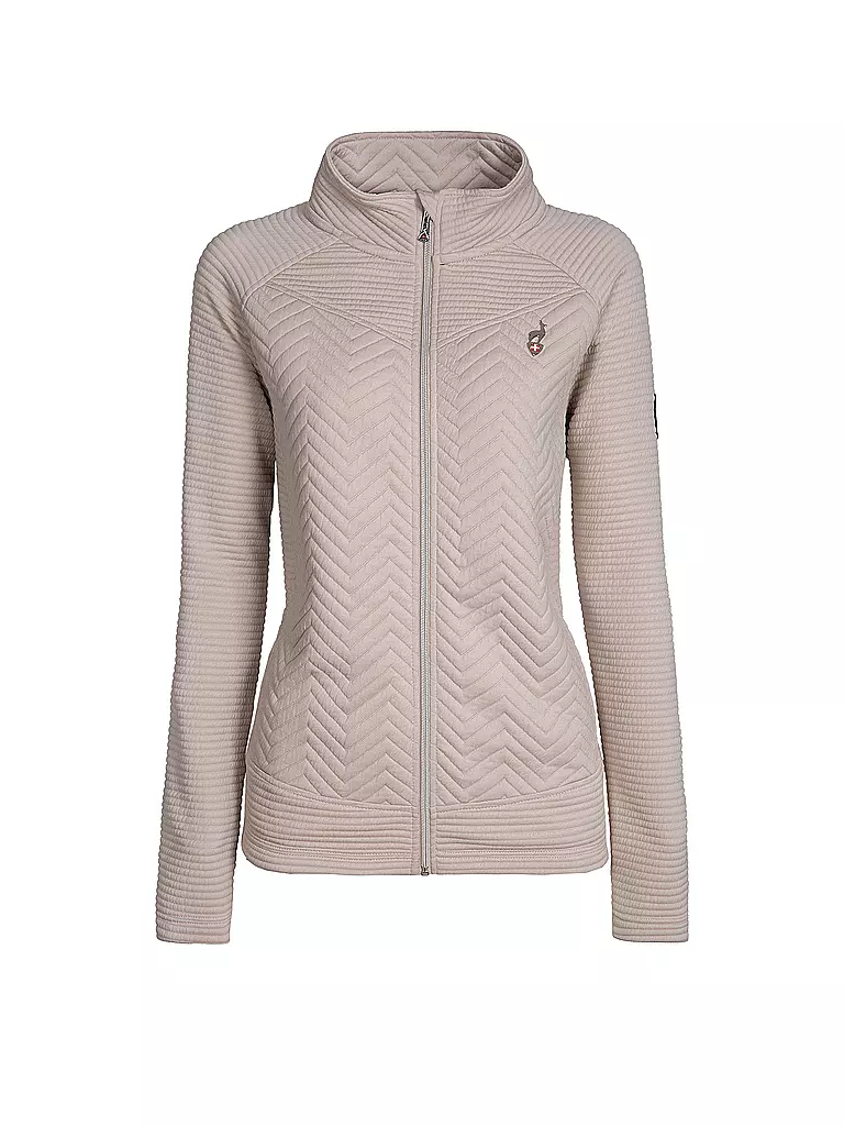 AULP | Damen Fleecejacke Simix Jaquard | creme