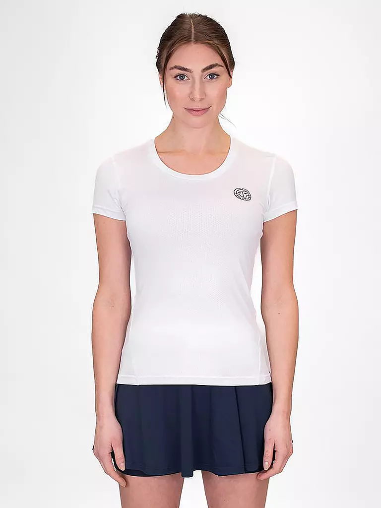 BIDI BADU | Damen Tennisshirt Crew | weiss