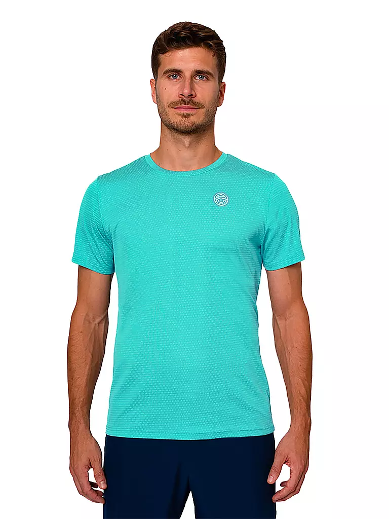 BIDI BADU | Herren Tennisshirt Kaleido | türkis