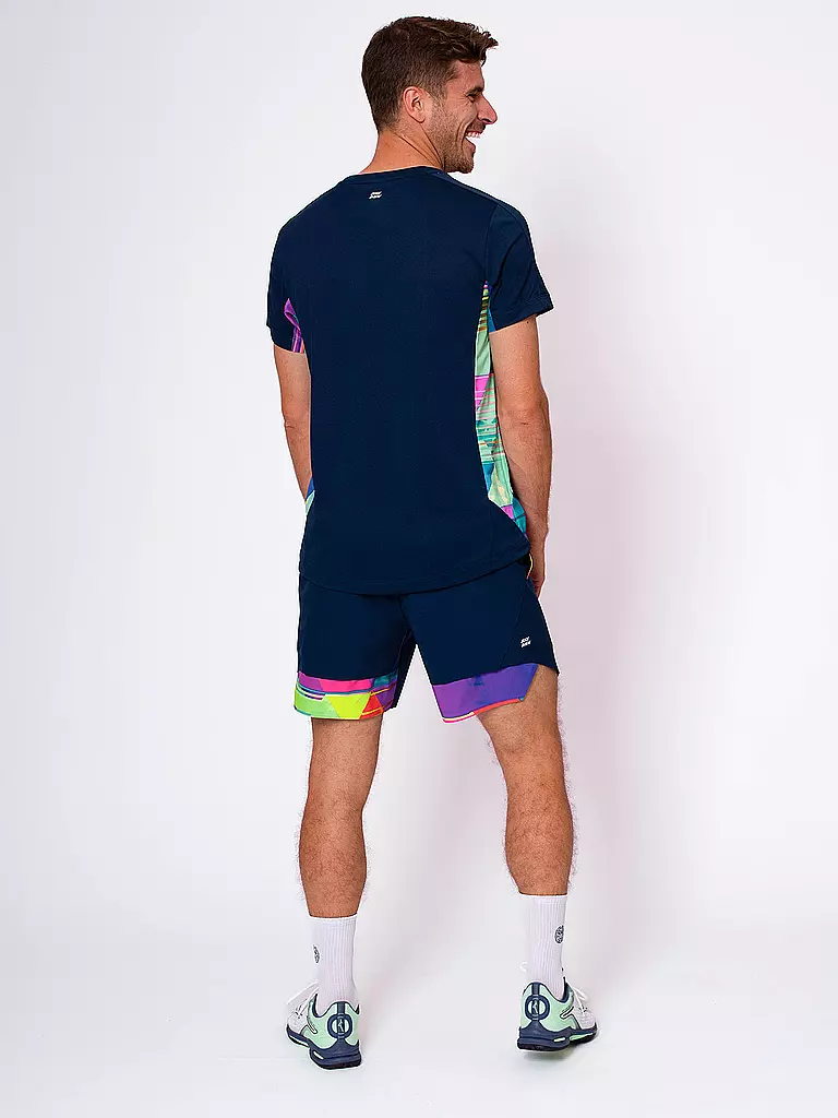 BIDI BADU | Herren Tennisshort Kaleido 7Inch | dunkelblau