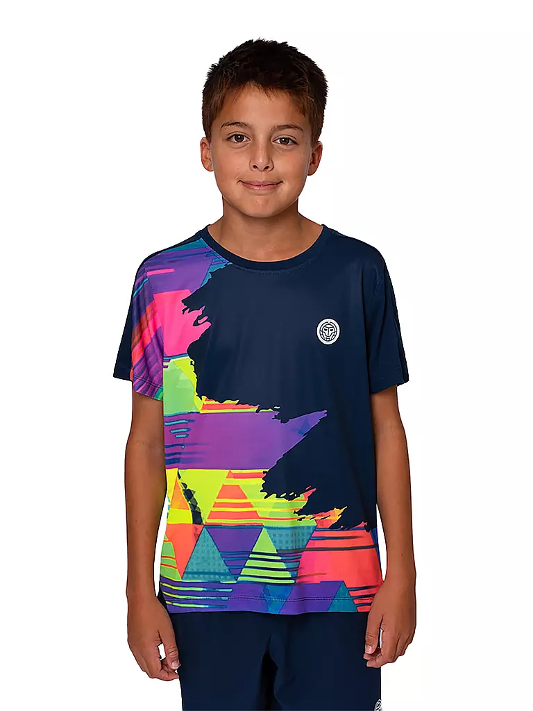 BIDI BADU | Jungen Tennisshirt Kaleido | dunkelblau