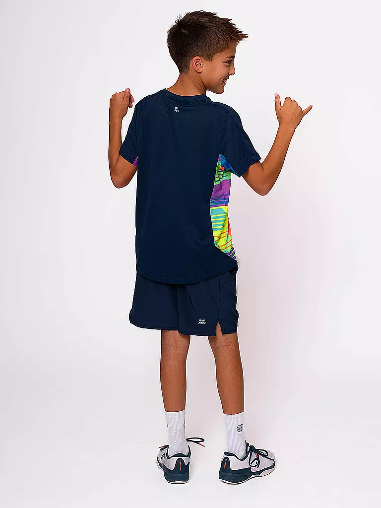 BIDI BADU | Jungen Tennisshirt Kaleido | dunkelblau