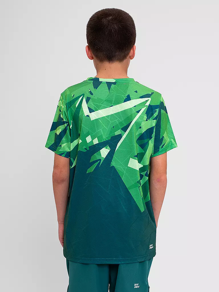 BIDI BADU | Jungen Tennisshirt Spike | dunkelgrün
