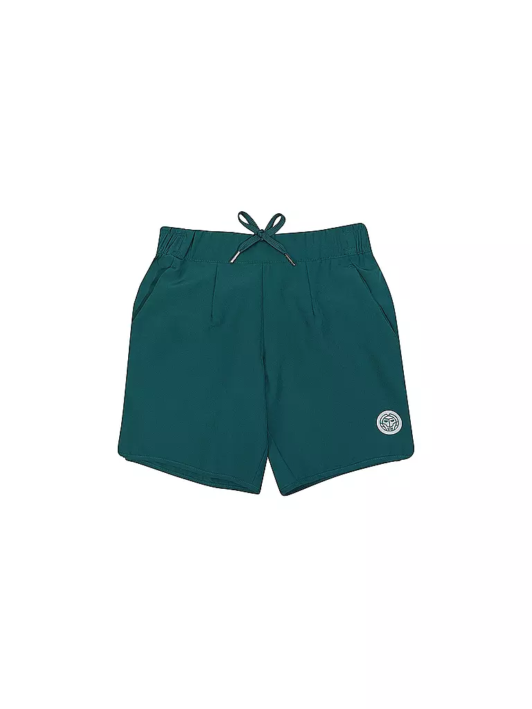 BIDI BADU | Jungen Tennisshort Spike | dunkelgrün