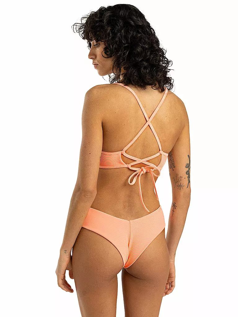 BILLABONG | Damen Bikinioberteil Tanlines Lace Up | orange