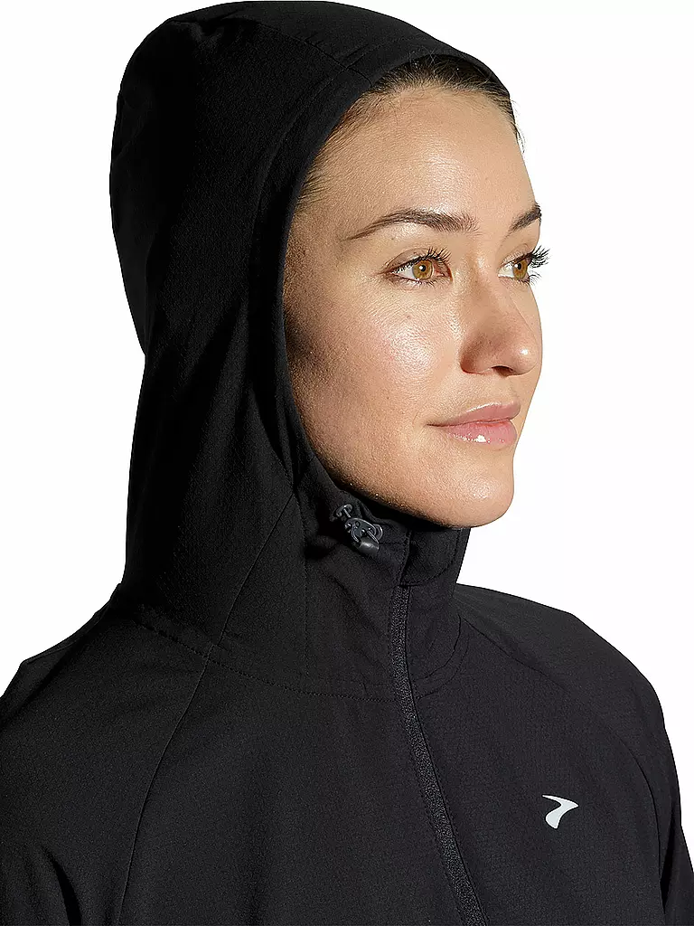 BROOKS | Damen Laufjacke Canopy | schwarz