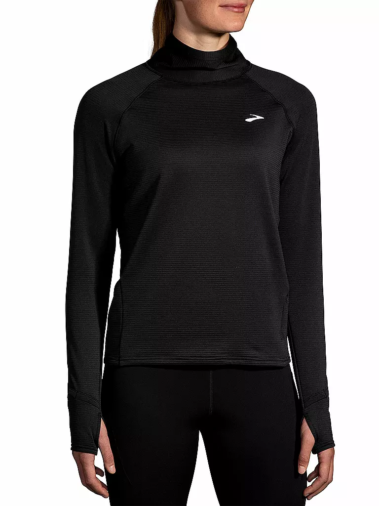 BROOKS | Damen Laufshirt Notch Thermal Longsleeve 2.0 | schwarz