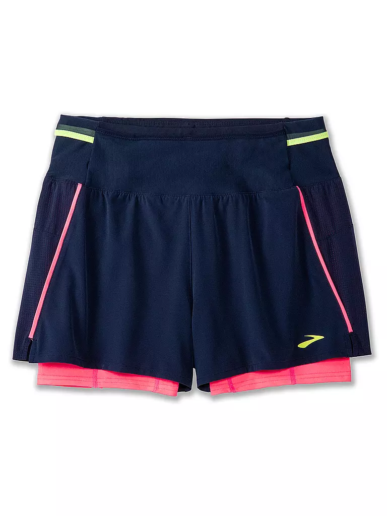 BROOKS | Damen Laufshort High Point 2in1 | dunkelblau