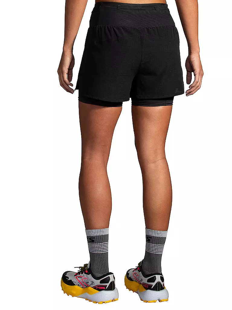 BROOKS | Damen Laufshort Hight Point 2in1 2.0 | schwarz