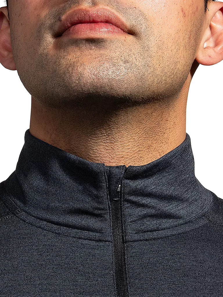 BROOKS | Herren Laufshirt Dash 1/2 Zip 2.0 | schwarz